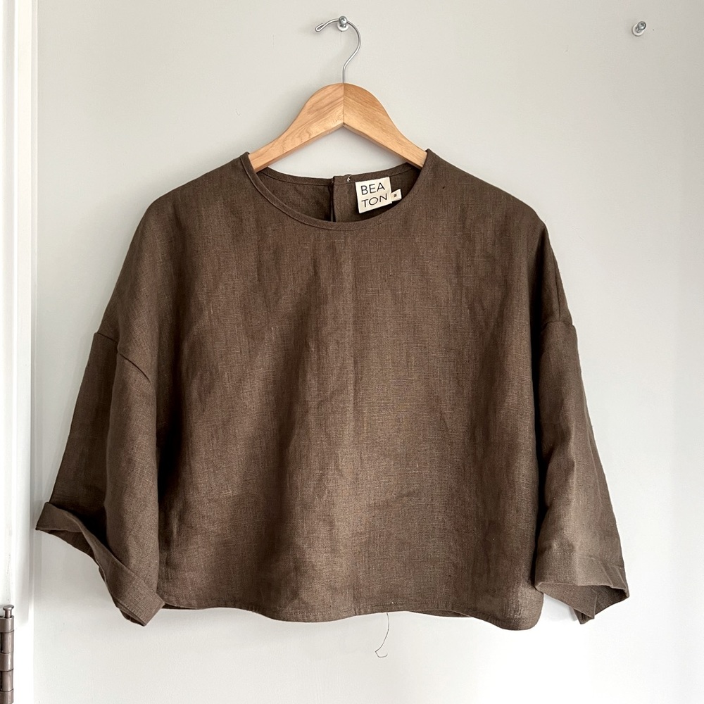 Beaton Linen Utility Crop NWOT